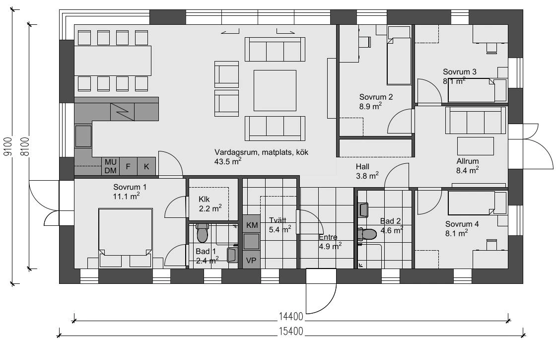 EVA — planritning